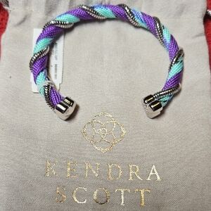 Kendra Scott Purple and Blue Braided Cuff